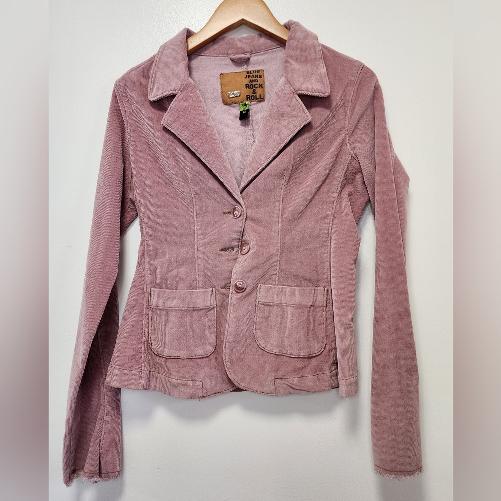 Dollhouse- Blue Jeans & Rock & Roll- Mauve Corduroy Blazer Jacker- Sz Medium